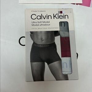 CALVIN KLEIN Modal ultradoux fit COTTON STRETCH TRUNK breathable quick dry 3pack